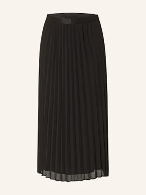 S.Oliver Black Label Spódnica Plisowana schwarz