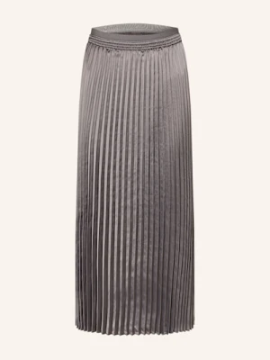 S.Oliver Black Label Spódnica Satynowa Z Plisami grau