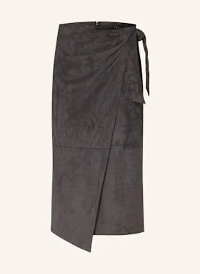 S.Oliver Black Label Spódnica Z Imitacji Skóry grau