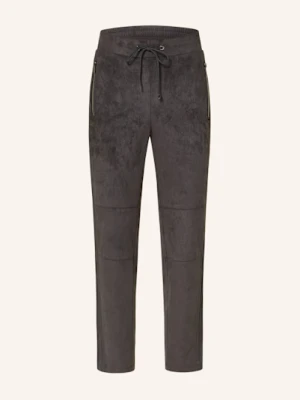 S.Oliver Black Label Spodnie Z Imitacji Skóry grau