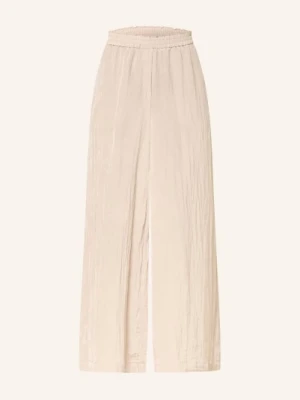 S.Oliver Black Label Spodnie Z Marszczeniami beige