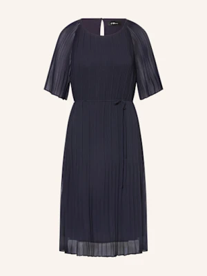 S.Oliver Black Label Sukienka Plisowana blau