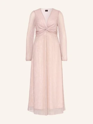 S.Oliver Black Label Sukienka Plisowana Z Błyszczącą Nicią rosa