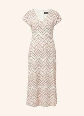 S.Oliver Black Label Sukienka Szydełkowa Z Błyszczącą Przędzą beige