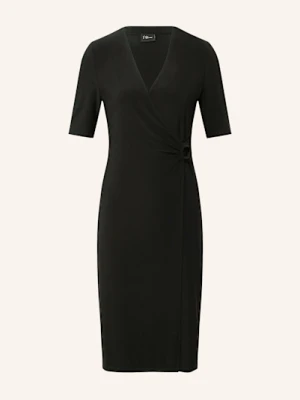 S.Oliver Black Label Sukienka W Stylu Kopertowym schwarz