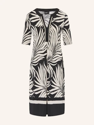 S.Oliver Black Label Sukienka Z Dżerseju Z Błyszczącą Przędzą I Rękawami 3/4 schwarz