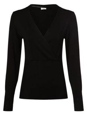 s.Oliver BLACK LABEL Sweter damski Kobiety wiskoza czarny jednolity,