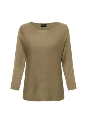 s.Oliver BLACK LABEL Sweter damski z dzianiny Kobiety wiskoza zielony marmurkowy,