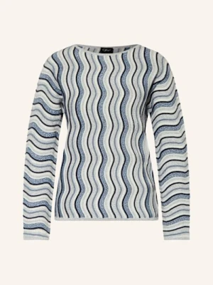 S.Oliver Black Label Sweter Z Błyszczącą Przędzą blau