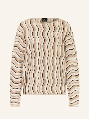 S.Oliver Black Label Sweter Z Błyszczącą Przędzą braun