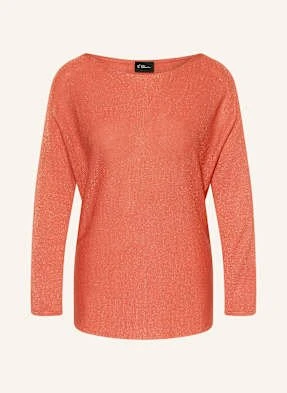 S.Oliver Black Label Sweter Z Błyszczącą Przędzą rot