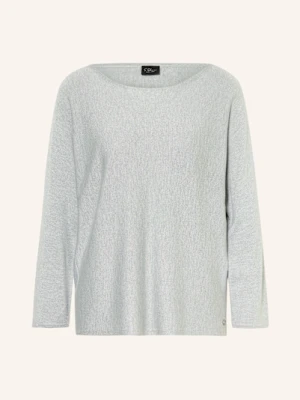 S.Oliver Black Label Sweter Z Błyszczącą Przędzą silber