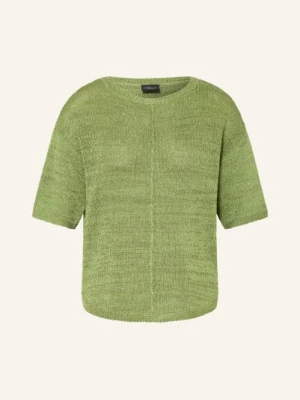 S.Oliver Black Label Sweter Z Dzianiny Z Brokatową Przędzą gruen