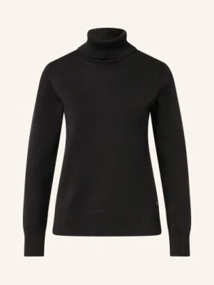 S.Oliver Black Label Sweter Z Golfem schwarz