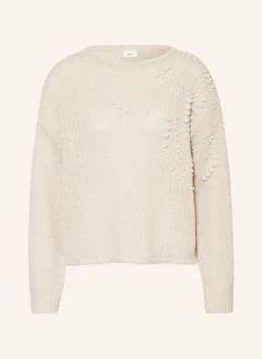 S.Oliver Black Label Sweter Z Ozdobnymi Perełkami beige