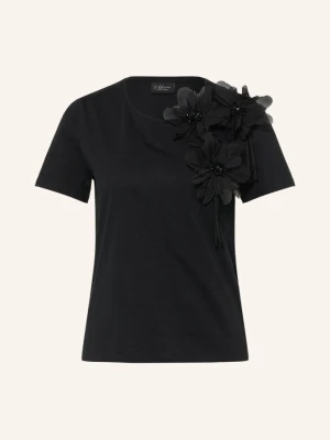 S.Oliver Black Label T-Shirt Z Kamyczkami Ozdobnymi schwarz