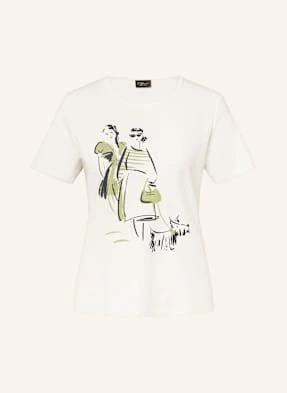 S.Oliver Black Label T-Shirt Z Obszyciem Ozdobnymi Kamykami weiss