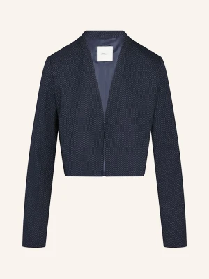 S.Oliver Black Label Żakiet Pudełkowy blau GRANATOWY