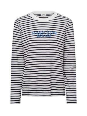 s.Oliver Bluza damska Kobiety Bawełna niebieski|biały w paski,