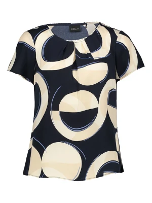 s.Oliver Bluzka w kolorze czarno-beżowo-niebieskim rozmiar: 38