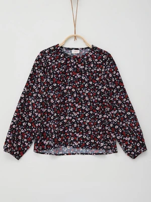 s.Oliver Bluzka w kolorze czarno-czerwono-jasnoróżowym rozmiar: 116/122