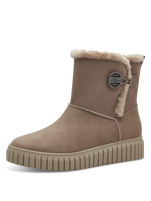 s.Oliver Botki w kolorze szarobrązowym rozmiar: 40