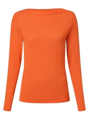 s.Oliver Damska koszulka z długim rękawem Kobiety Dżersej pomarańczowy jednolity,
