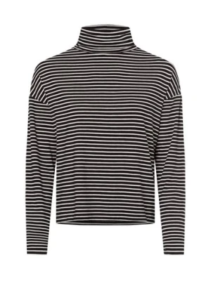 s.Oliver Damski sweter z golfem Kobiety Lyocell biały|czarny w paski,