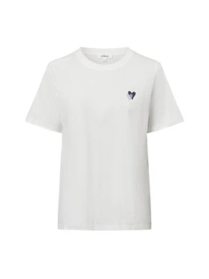 s.Oliver Koszulka damska Kobiety Bawełna biały jednolity,