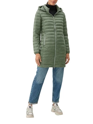 s.Oliver Płaszcz pikowany w kolorze zielonym rozmiar: 36