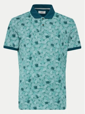 s.Oliver Polo 2143978 Niebieski Regular Fit