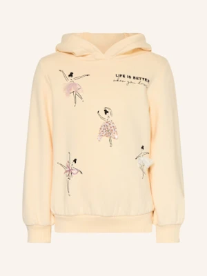 S.Oliver Red Bluza Z Kapturem Z Cekinami weiss