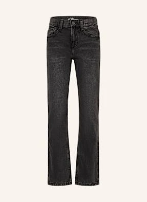 S.Oliver Red Jeansy Pete Straight Fit schwarz