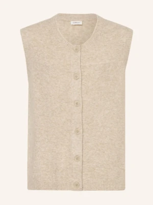 S.Oliver Red Kamizelka Z Dzianiny beige
