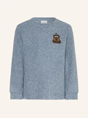 S.Oliver Red Koszulka Z Długim Rękawem Z Materiału Frotte blau