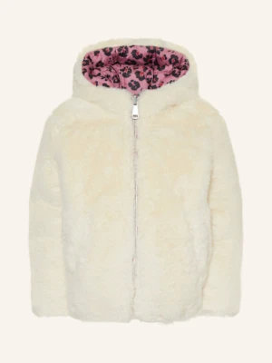 S.Oliver Red Kurtka Pikowana Dwustronna Ze Sztucznym Futrem weiss