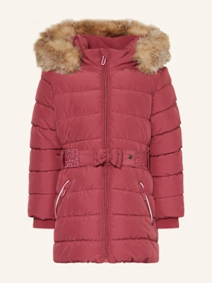 S.Oliver Red Płaszcz Pikowany Z Odpinanym Kapturem pink