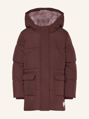 S.Oliver Red Płaszcz Pikowany Ze Sztucznym Futrem rot