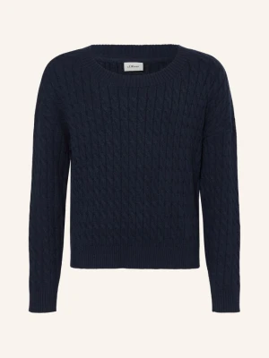S.Oliver Red Sweter blau GRANATOWY