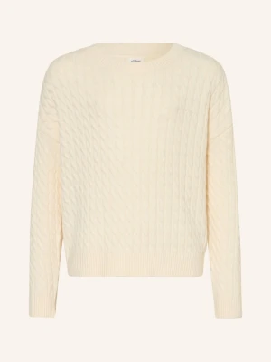 S.Oliver Red Sweter weiss KREMOWY
