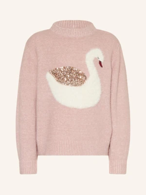 S.Oliver Red Sweter Z Cekinami rosa