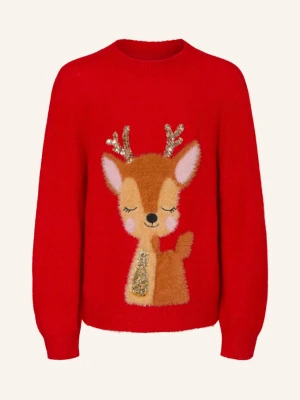 S.Oliver Red Sweter Z Cekinami rot