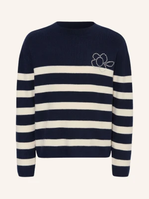 S.Oliver Red Sweter Z Kamieniami Ozdobnymi blau