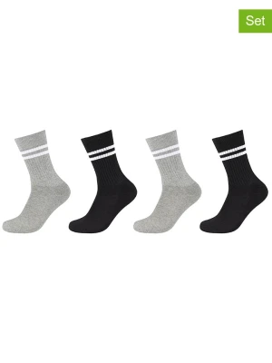 s.Oliver Skarpety (4 pary) w kolorze czarnym i jasnoszarym rozmiar: 35-38