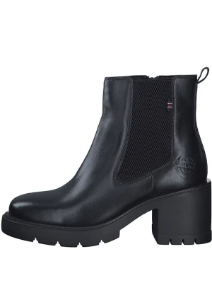 s.Oliver Skórzane botki w kolorze czarnym rozmiar: 41