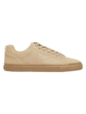 s.Oliver Skórzane sneakersy w kolorze beżowym rozmiar: 41