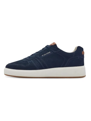 s.Oliver Skórzane sneakersy w kolorze granatowym rozmiar: 44