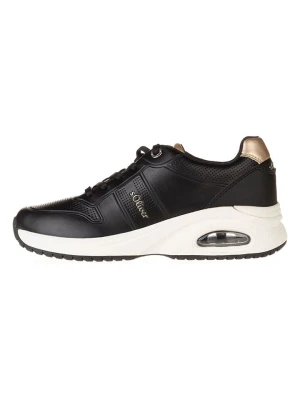 s.Oliver Sneakersy w kolorze czarno-złotym rozmiar: 37