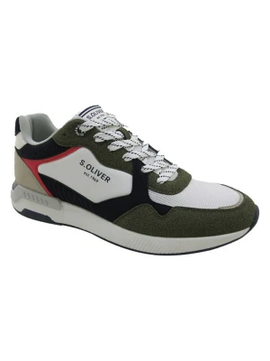 s.Oliver Sneakersy w kolorze oliwkowo-kremowym rozmiar: 44