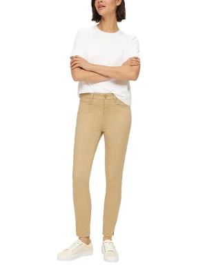 s.Oliver Spodnie - Skinny fit - w kolorze beżowym rozmiar: 40